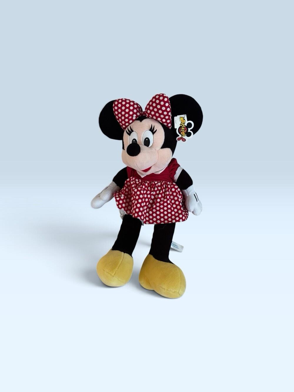 Disney Minnie Mouse Plush Toy Walt Disney World Red Polka Dot Dress 25”